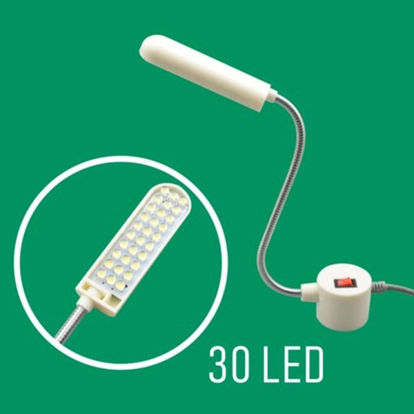 Lámpara LED con 30 LEDs Imán extrafuerte y Brazo flexible