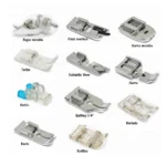 Base Prensatela Set 11 Pies de máquina de coser Familiar