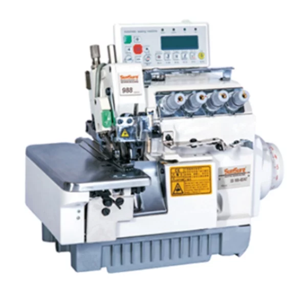 Máquina de Coser Overlock Industrial 4 Hilos Automática 988